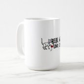 Wirkliche Mann-Liebe-Katzen Kaffeetasse (Vorderseite Links)