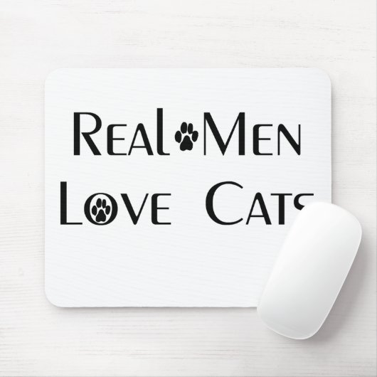 Wirkliche Mann-Liebe-Katzen Mousepad (Mit Mouse)