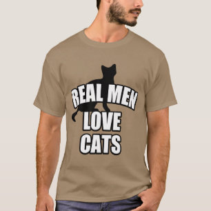 WIRKLICHE MANN-LIEBE-KATZEN T-Shirt