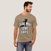 WIRKLICHE MANN-LIEBE-KATZEN T-Shirt (Vorne ganz)