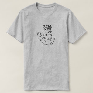 WIRKLICHE MANN-LIEBE-KATZEN T-Shirt