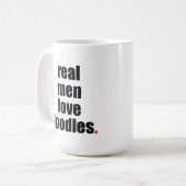 Wirkliche Mann-Liebe kritzelt Tasse (Vorderseite Links)