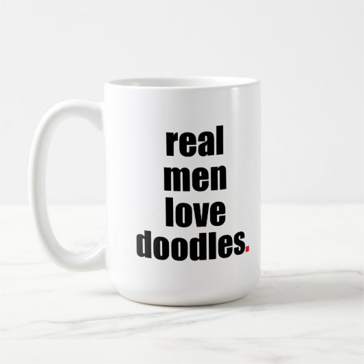 Wirkliche Mann-Liebe kritzelt Tasse (Links)