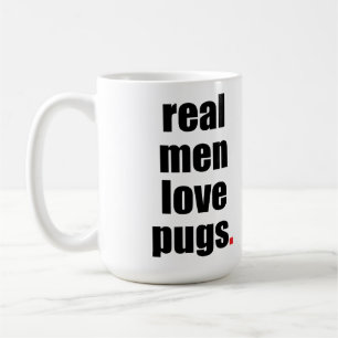 Wirkliche Mann-Liebe-Mops-Tasse Kaffeetasse