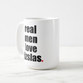 Wirkliche Mann-Liebe Vizslas Tasse (Vorderseite Links)