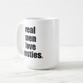 Wirkliche Mann-Liebe Westies Tasse (Vorderseite Links)