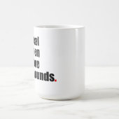 Wirkliche Mann-Liebe-Windhund-Tasse Kaffeetasse (Mittel)