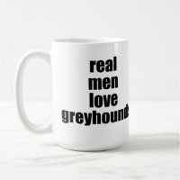 Wirkliche Mann-Liebe-Windhund-Tasse