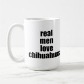 Wirkliche Mann-Liebechihuahuas-Tasse Kaffeetasse (Links)