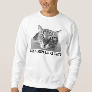 Wirkliche Mann-Liebekatzen, das Sweatshirt der