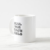 Wirkliche Mann-Trainer-Mädchen Kaffeetasse (Vorderseite Links)