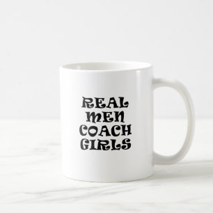 Wirkliche Mann-Trainer-Mädchen Kaffeetasse