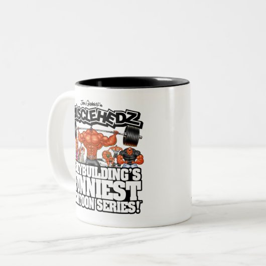 WIRKLICHE MÄNNER DEADLIFT! ZWEIFARBIGE TASSE (Vorderseite Links)