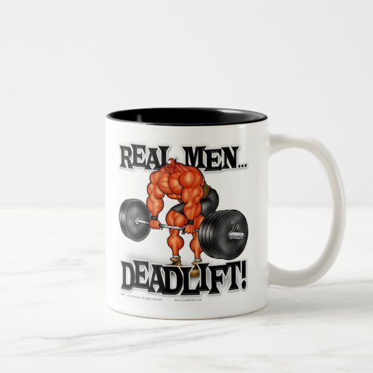 WIRKLICHE MÄNNER DEADLIFT! ZWEIFARBIGE TASSE (Rechts)