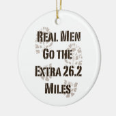 Wirkliche Männer gehen die Extra26,2 Meilen Keramikornament (Links)