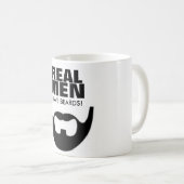 Wirkliche Männer haben Bart-Kaffee-Tasse Kaffeetasse (VorderseiteRechts)