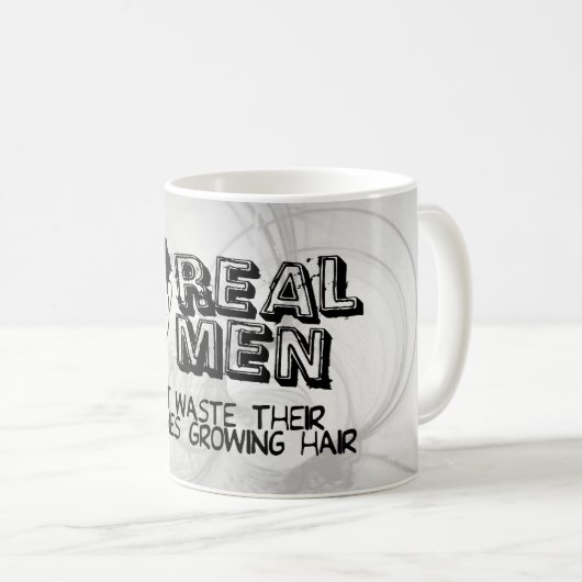 Wirkliche Männer Kaffeetasse (VorderseiteRechts)