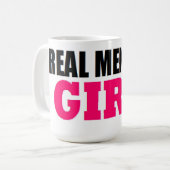 WIRKLICHE MÄNNER MACHEN MÄDCHEN BABY-VATI NEUER KAFFEETASSE (Vorderseite Links)