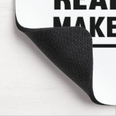 Wirkliche Männer machen Mädchen Mousepad (Ecke)