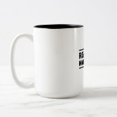 Wirkliche Männer machen Mädchen Zweifarbige Tasse (Links)