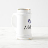 Wirkliche Männer machen Zwillinge Bierglas (Vorderseite Links)