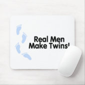 Wirkliche Männer machen Zwillinge (Jungen) Mousepad (Mit Mouse)