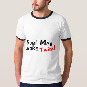 Wirkliche Männer machen Zwillinge T-Shirt