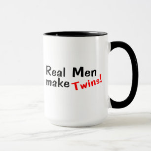 Wirkliche Männer machen Zwillinge Tasse