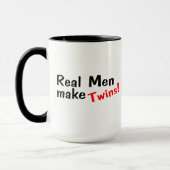 Wirkliche Männer machen Zwillinge Tasse (Links)