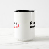 Wirkliche Männer machen Zwillinge Tasse (Zentrum)
