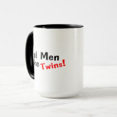 Wirkliche Männer machen Zwillinge Tasse (Vorderseite Links)
