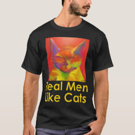 Wirkliche Männer mögen Katzen-T - Shirt