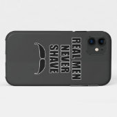 Wirkliche Männer rasieren nie sich Case-Mate iPhone Hülle (Rückseite (Horizontal))