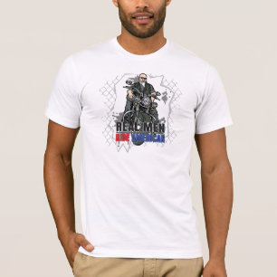 Wirkliche Männer reiten Amerikaner zerstörten T  T-Shirt
