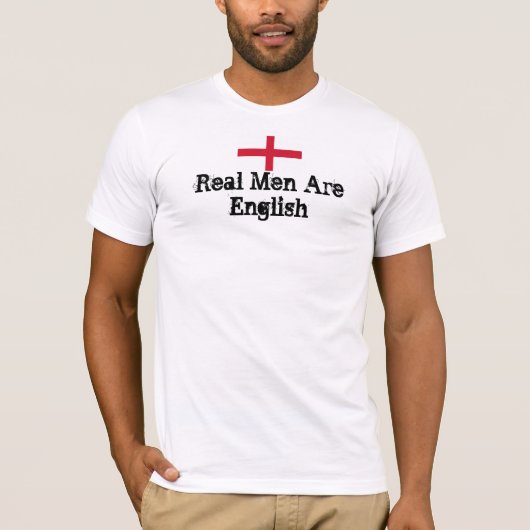 Wirkliche Männer sind englisch T-Shirt (Vorderseite)