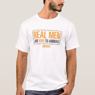 Wirkliche Männer sind zum Tier-Shirt nett T-Shirt