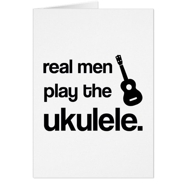 WIRKLICHE MÄNNER SPIELEN DEN UKULELE (Vorne)