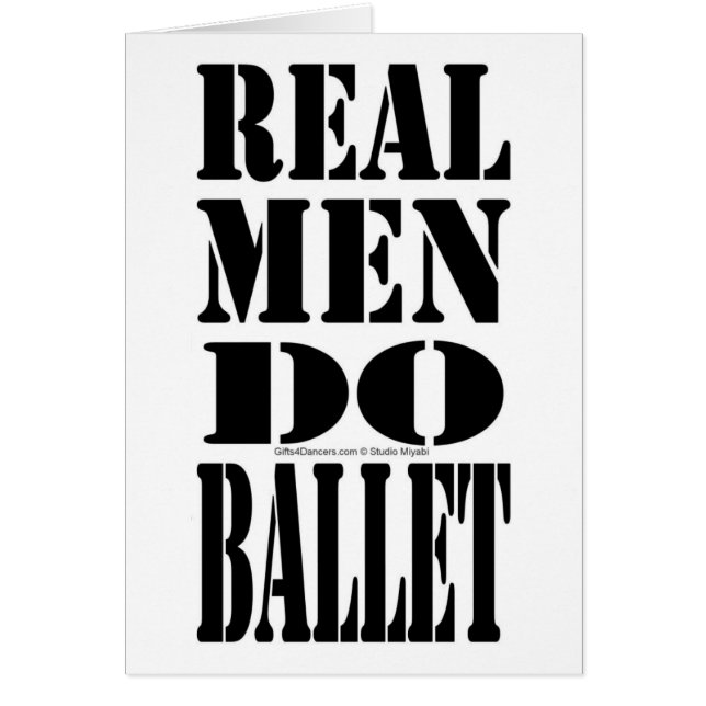 Wirkliche Männer tun Ballett (Vorne)