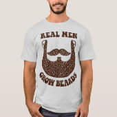 Wirkliche Männer wachsen T-Shirt (Vorderseite)
