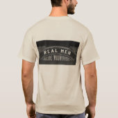 Wirkliche Männer werden Woodworkers T-Shirt (Rückseite)
