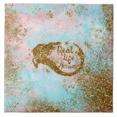 Wirkliche Meerjungfrau Leben Fliese (Vorderseite)