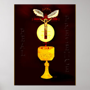 wirkliche Präsenz Poster