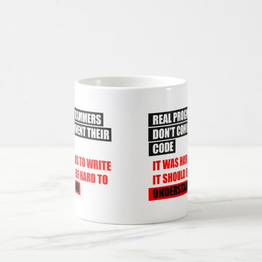 WIRKLICHE PROGRAMMIERER KOMMENTIEREN NICHT IHR KAFFEETASSE (Mittel)