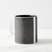 Wirkliche ROHE Kohlenstoff-Faser gemasert Zweifarbige Tasse (Vorderseite Links)