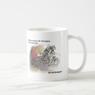 Wirkliche Spaß-Schmutz-Fahrradmotocross-Tasse Kaffeetasse
