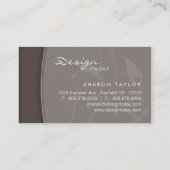 Wirkliche Visitenkarte (Rückseite)