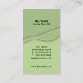 Wirkliche Visitenkarte (Rückseite)