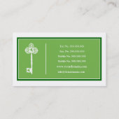 Wirkliche Visitenkarte (Rückseite)