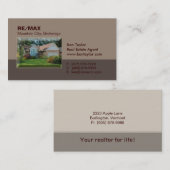 Wirkliche Visitenkarte (Vorne/Hinten)