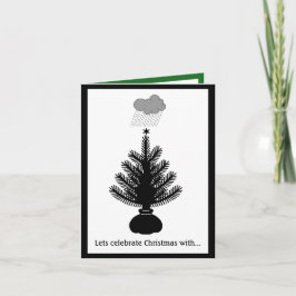 Wirkliche Weihnachtskarte Feiertagskarte